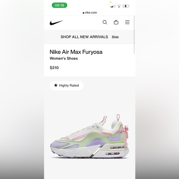 Worn Once Women's 6.5 Nike Air Furyosa - Picture 9 of 9